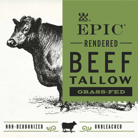 EPIC Beef Tallow, Grass-Fed, Keto Friendly, Whole30