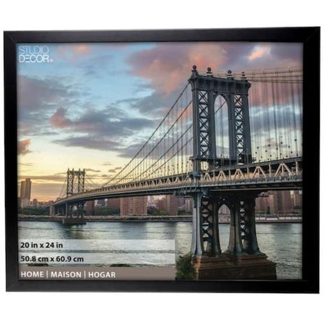 Studio Decor 20" Home Collection Flat Black Frame
