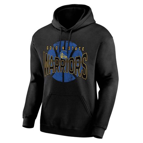 NBA Golden State Warriors Men's Hooded Sweatshirt, L - Black