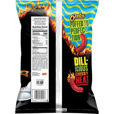 Cheetos Puffs Cheese Snacks Flamin Hot Dill Pickle