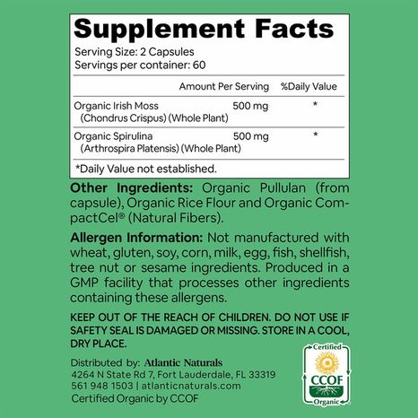 Atlantic Naturals Sea Moss Spirulina