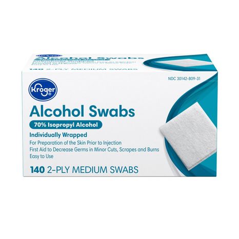 Kroger 70% Isopropyl Alcohol Swabs