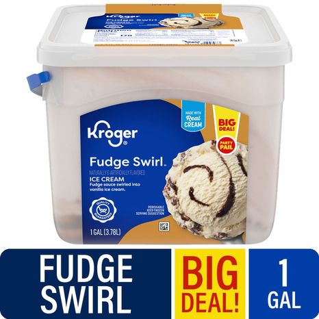 Kroger Deluxe Fudge Swirl Ice Cream