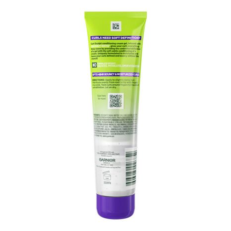 Garnier Curl Sculpt Conditioning Cream Gel, Coconut Water, For Curly Hair
