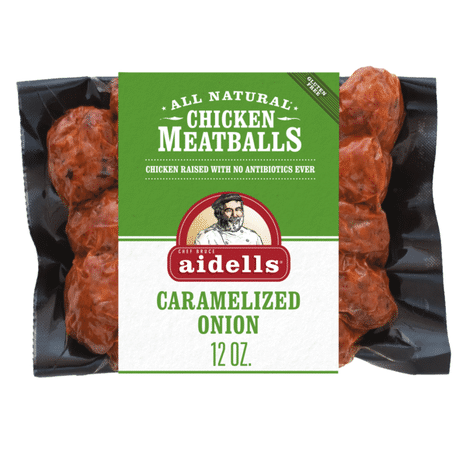 Aidells Chicken Meatballs, Caramelized Onion, 12 oz. (Fully Cooked)