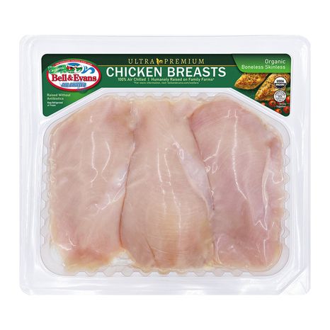 Bell & Evans Organic, Boneless, Skinless Chicken Breasts