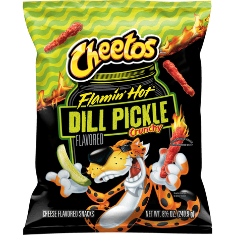 Cheetos Crunchy Cheese Flavored Snacks Flamin' Hot Dill Pickle
