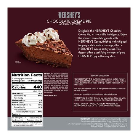 Hershey's Chocolate Crème Pie