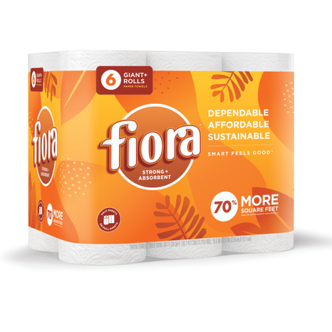 Fiora Strong + Absorbent Paper Towels, Giant+ Roll