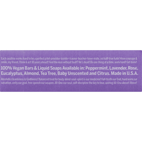 Dr. Bronner's Lavender, Pure-Castile Bar Soap