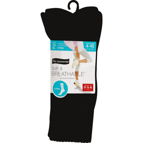 No nonsense Socks, Crew, Women's, Sizes 4-10