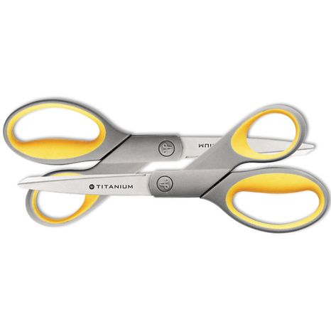 Westcott Scissors, Straight, 8 Inch, 2 Pack