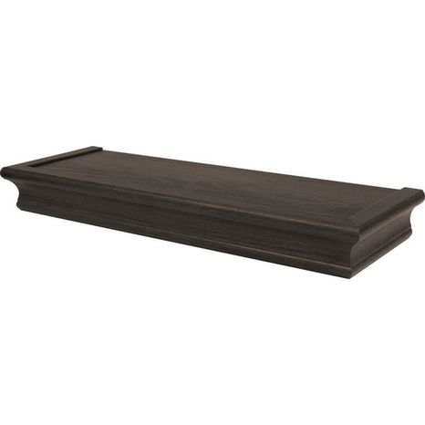 High & Mighty Wood Floating Shelf - Espresso - 18" x 6"