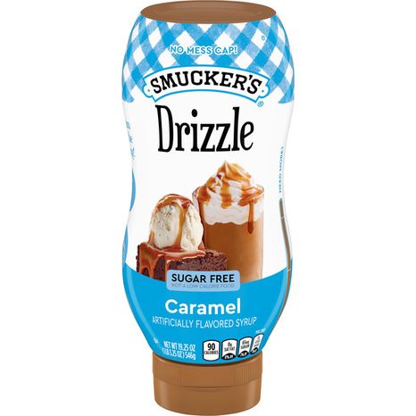 Smucker's Drizzle Sugar Free Caramel Artificially Flavored Syrup Squeeze