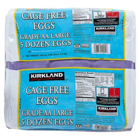 Kirkland Signature Cage Free Eggs USSA Grade AA