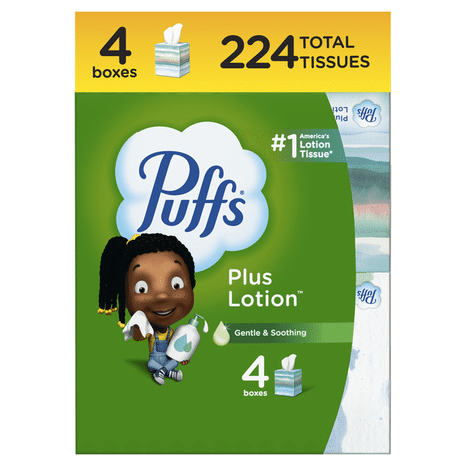 Puffs Plus Lotion Facial Tissues