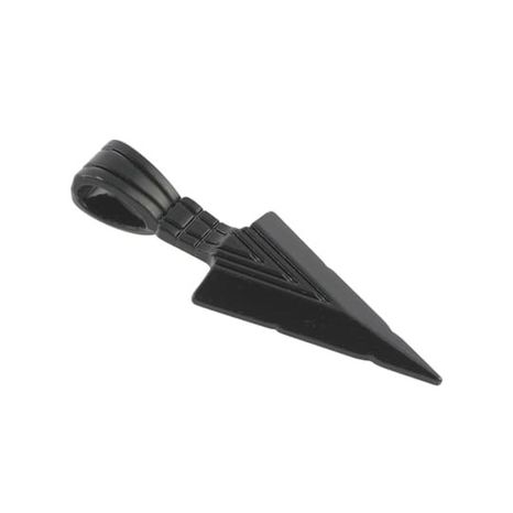 Bead Landing Arrow Pendan - Black - 53 x 17 mm
