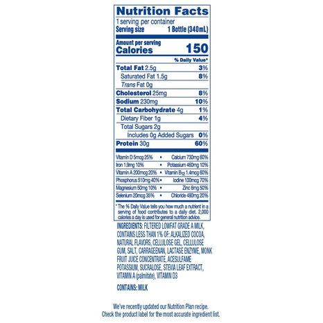fairlife Nutrition Shake, Chocolate