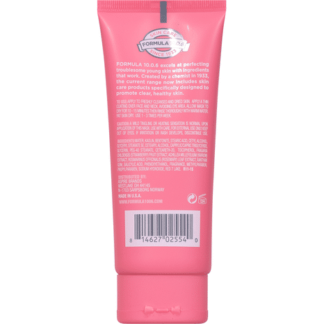 Formula 10.0.6 Mud Mask, Skin-Clarifying, Pores Be Pure, Strawberry + Yarrow