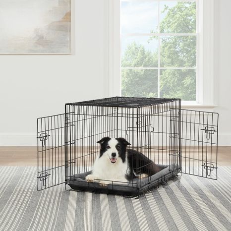 Top Paw Double Door Folding Wire Dog Crate