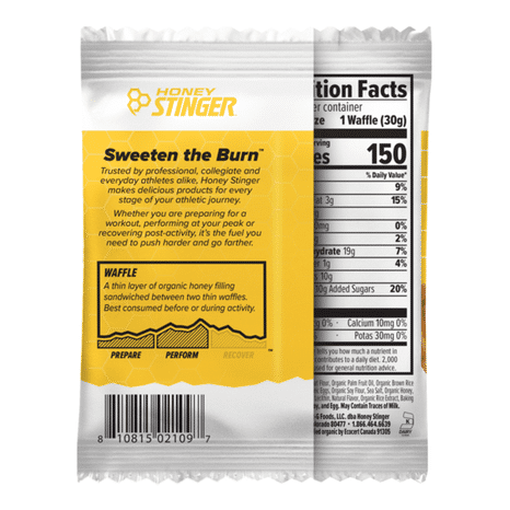 Honey Stinger Organic Vanilla Energy Waffle
