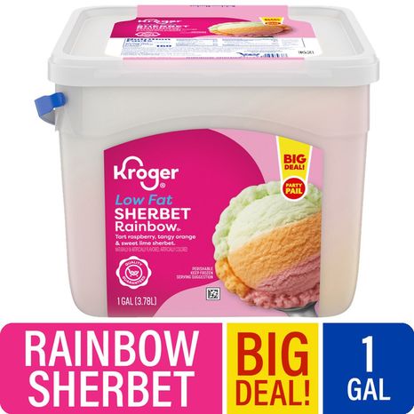 Kroger Rainbow Deluxe Sherbet
