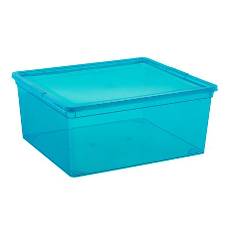 Large Peacock Our Tidy Box - 13-1/4" x 15-3/4" x 6-5/8" H