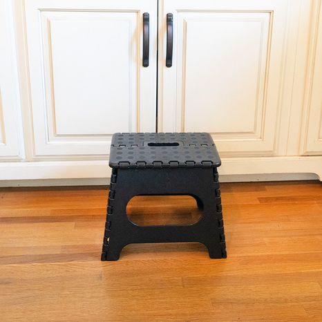 Trailer Life Camper's Choice Folding Step Stool - Black