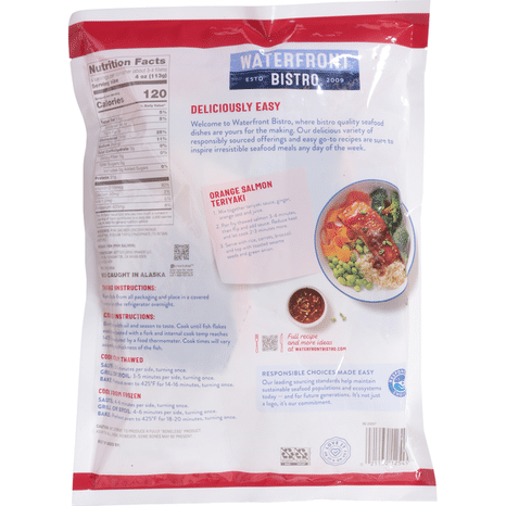 Waterfront Bistro Pink Salmon Fillets, Wild Alaskan