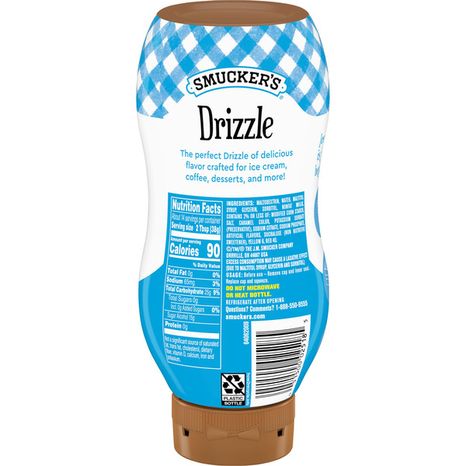 Smucker's Drizzle Sugar Free Caramel Artificially Flavored Syrup Squeeze