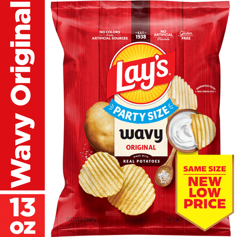 Lay's Wavy Original Party Size Potato Chips
