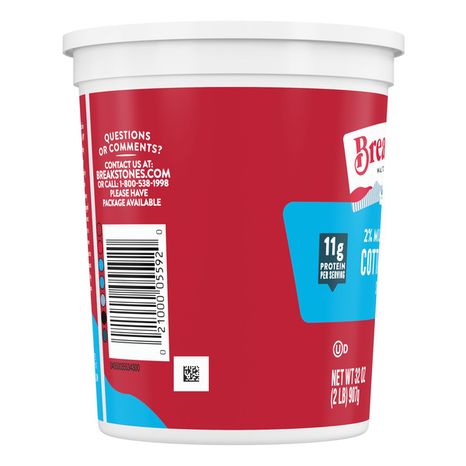 Breakstone's Cottage Cheese, Small Curd, 2% Milkfat, Lowfat