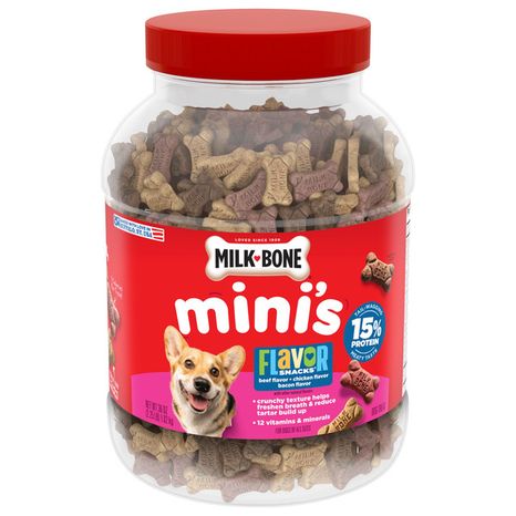 Milk-Bone Flavor Snacks Mini Dog Biscuits, Flavored Crunchy Dog Treats