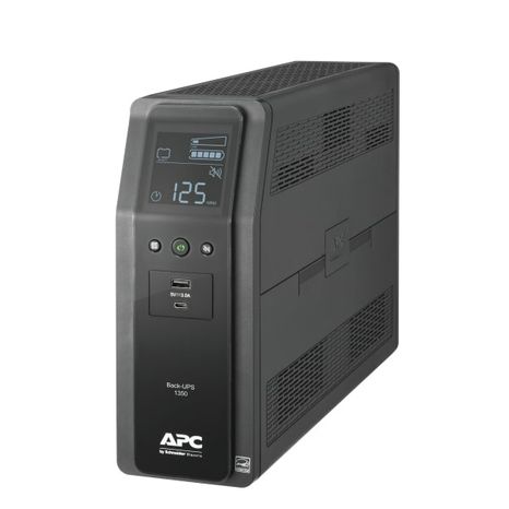 Apc Black Back UPS Pro 1350VA 10 Outlet 2 USB Battery Back Up & Surge Protector