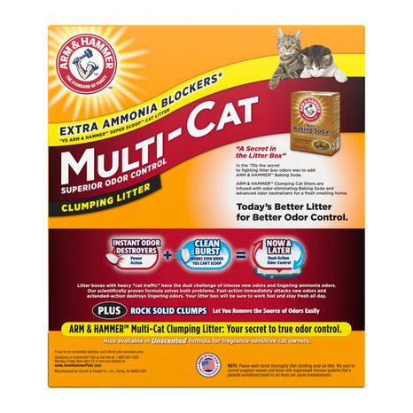 Arm & Hammer Multi-Cat Superior Odor Control Clumping Cat Litter