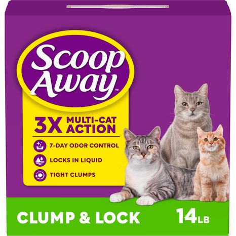 Scoop Away Clump and Lock Cat Litter, Fresh Spring Air Scented