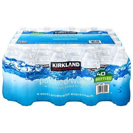 Kirkland Signature Premium Bottled Drinking Water, 40 x 16.9 oz