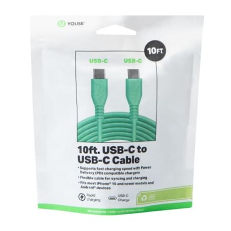 USB-C to USB-C Cable - Green