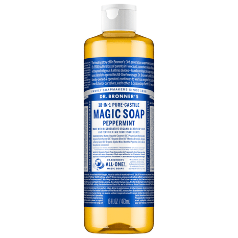 Dr. Bronner's Peppermint, Pure-Castile Liquid Soap