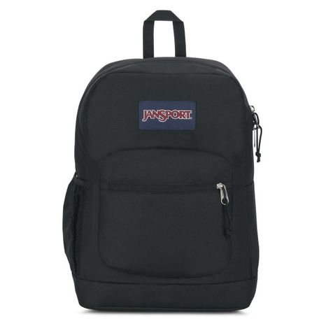 JanSport Cross Town Plus 100% Recycled Backpack With 15" Laptop Pocket - Black