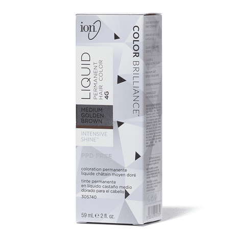 ion Permanent Liquid Hair Color - 4G Medium Golden Brown