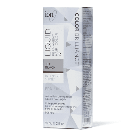 ion Permanent Liquid Hair Color - 1V Jet Black