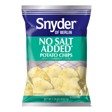 Snyder Of Berlin No Salt Added Potato Chips