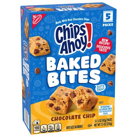CHIPS AHOY! Chocolate Chip Cookie Flavor Bite-Size Blondies 7.5 oz