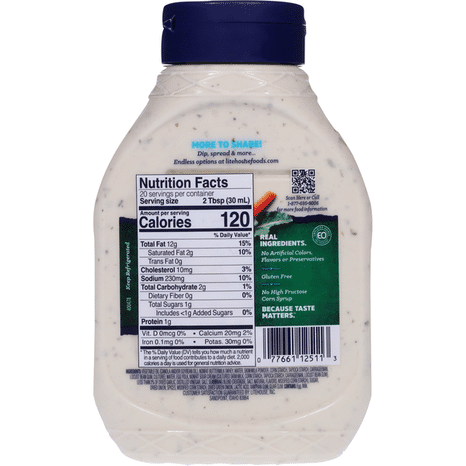 Litehouse Dressing & Dip, Homestyle Ranch, Family Size