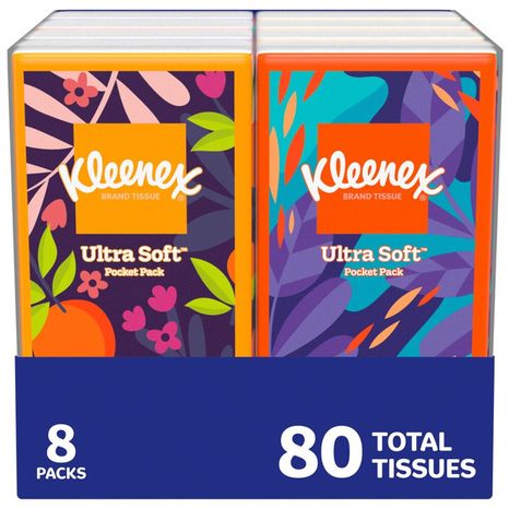 Kleenex On-the-Go Facial Tissues 3 Ply