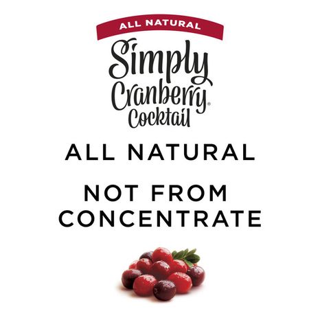 Simply Cranberry Cocktail Fruit Juice