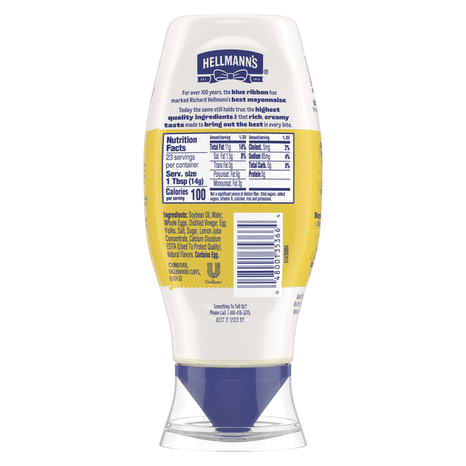 Hellmann's Real Mayonnaise Real Mayo Squeeze Bottle