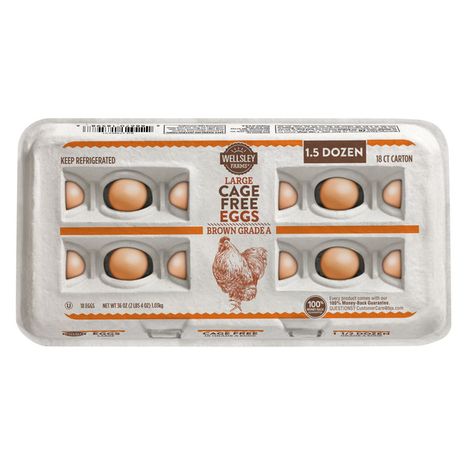Wellsley Farms Grade A Cage Free Large Brown Eggs