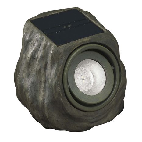 Portfolio 30-Lumen Grey Solar LED Landscape Flood Light